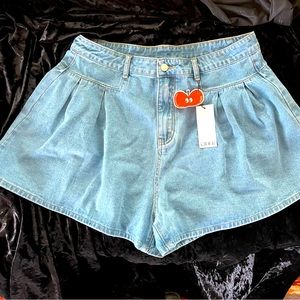 Cider Denim Shorts Skort 0Xl - 90’s style